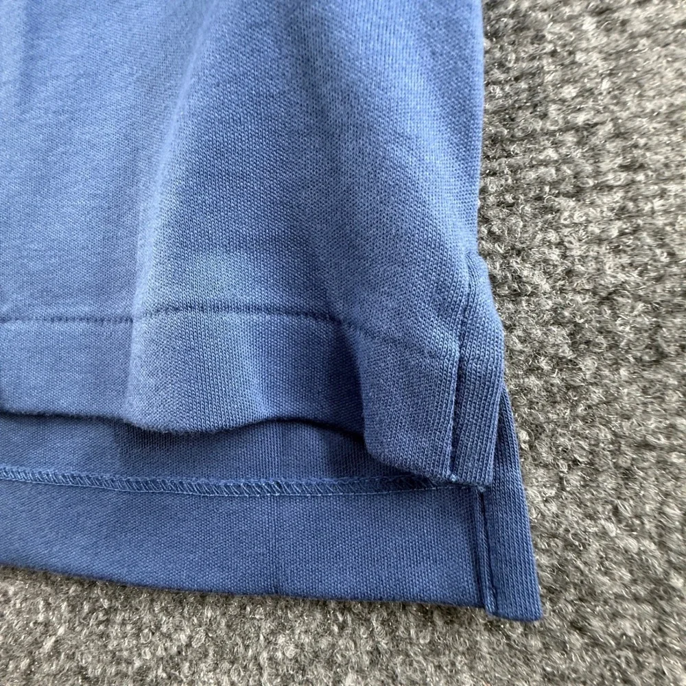 Ralph Lauren Classic Polo Shirt Vintage Royal Blue Red Pony NWT Large